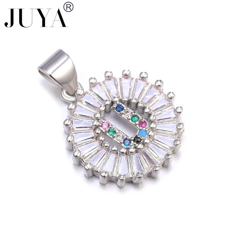 Luxury 26 letter pendant necklace Ladies Men's AAA zirconium stone chain mosaic CZ crystal jewelry gift | Украшения и