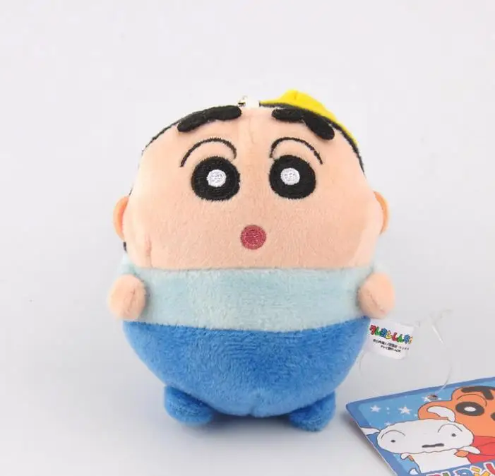 1 шт. высокого качества мультфильм Crayon Shin-Chan плюшевые игрушки, забавные аниме брелок сумка подвесные плюшевые игрушки для детей подарок - Color: 1