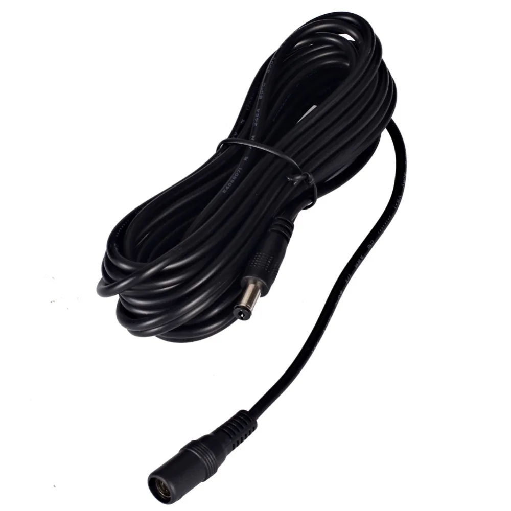 Zjuxin 3 м/5 м/10 м удлинитель Мощность кабель для ip-камеры Wi-Fi камера 10ft 16ft 32ft мм, удлиняющий кабель, для 12v 2v Питание AC/DC адаптер