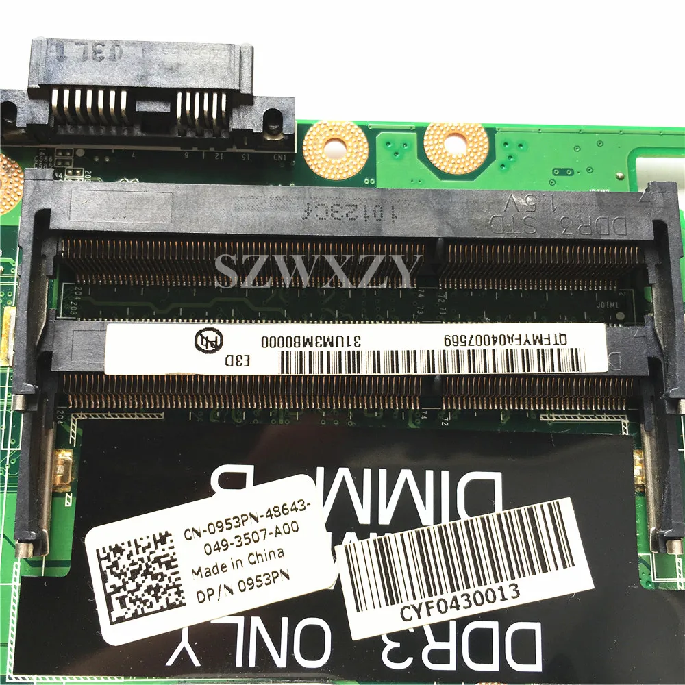 Материнская плата для ноутбука Dell 1464 HM55 диагональю 14 дюймов CN-0953PN 953PN DA0UM3MB8E0 PWB:5X2FJ