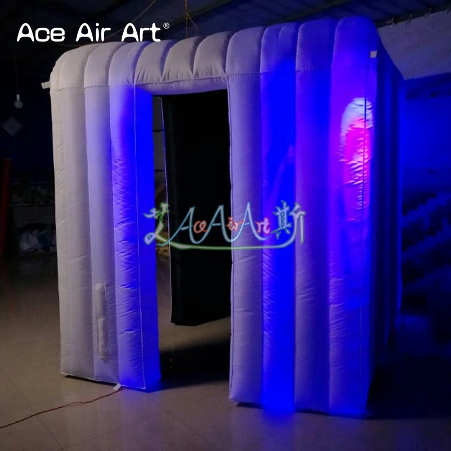 Производитель специальный черный надувные photo booth свадебные вечерние стенд