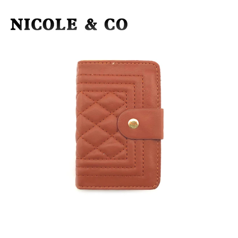 NICOLE &amp CO Модный чехол для карт из искусственной кожи 28 бит держатель мужская и