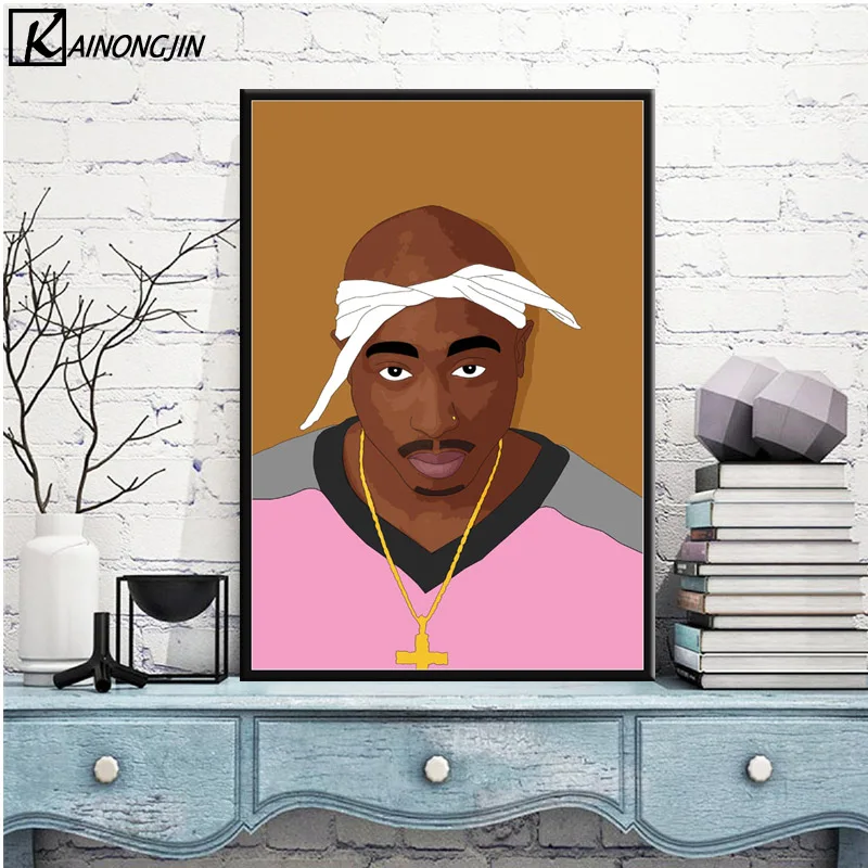 Плакат Тупак Шакур, известный B.I.G. Biggie 2pac плакаты и принты холст картина стены искусства картина для гостиной домашний декор
