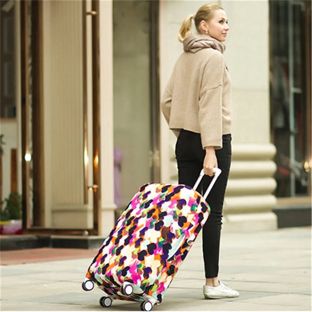 

Дорожный Чехол для багажа протектор эластичная ткань костюм чехол печати защитный мешка для пыли костюм чехол s крышки багажника для тележк...