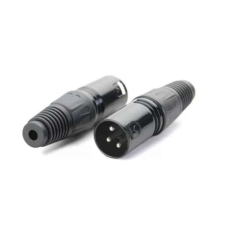 5 шт./лот B никелированный XLR 3 контактный штекер Cannon MIC Plug Connector|Соединители| |