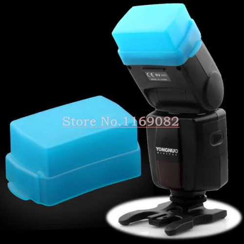 Универсальный серебристый/белый отражатель для вспышки 2 в 1 + синий Speedlite Speedlight