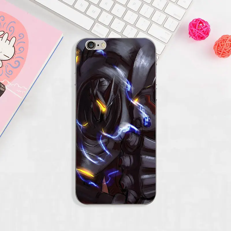 Рейнхардт Overwatchs герой OW мягкий чехол для сотового телефона из силикона и ТПУ iPhone 8