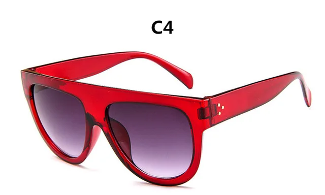C4 DJXFZLO Gafas Модные женские солнцезащитные очки Брендовые дизайнерские Роскошные Винтажные Солнцезащитные очки большая полная оправа очки женские очки - Цвет линз: C4
