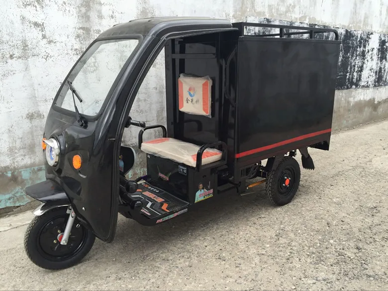 TJ-DKC-SF-60V-20AH-1000W-Tricycle passenger cabinet freight electric tricycle with food fruit plate | Спорт и развлечения