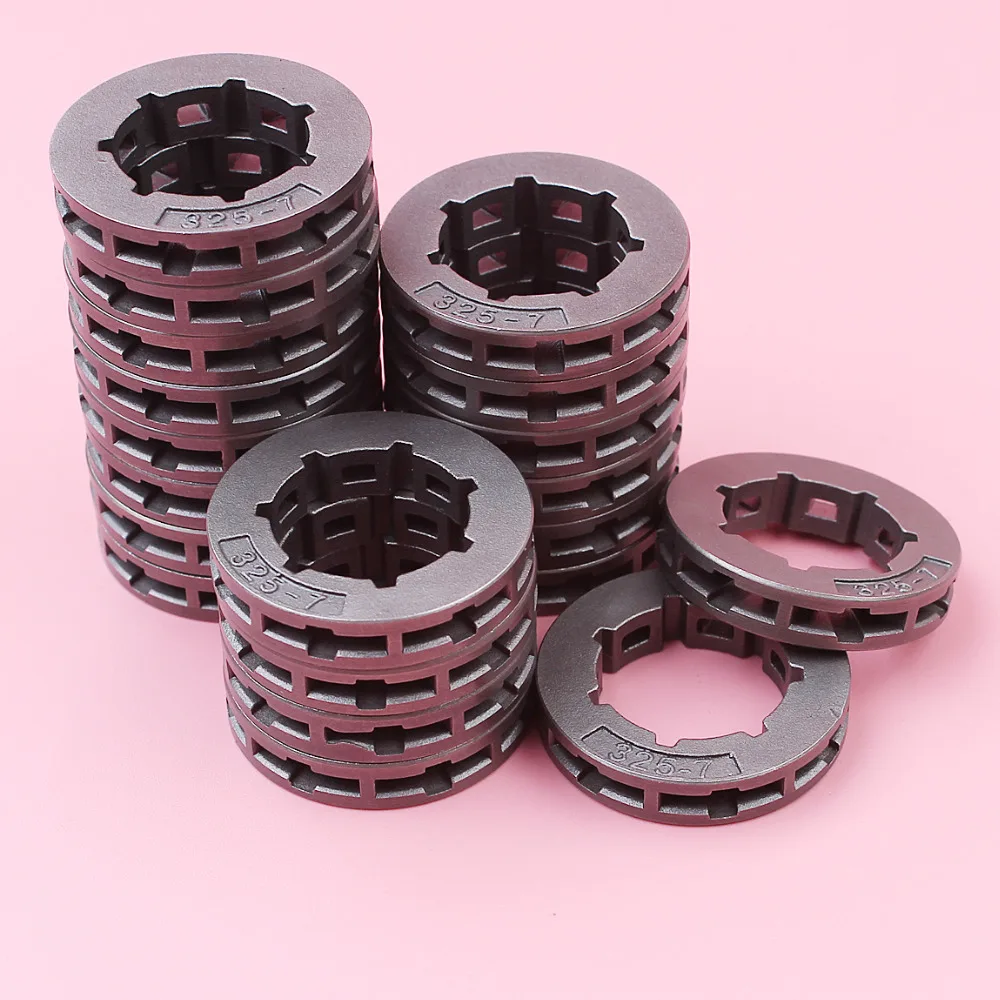 20pcs .325 7 Teeth Sprocket Rim For Husqvarna 133 140 142 154 246 254 257 346XP 351 353 357 455 460 50 51 55 Chainsaw 19mm