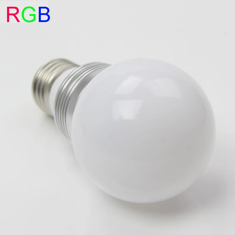 Светодиодная RGB лампа E27/E14/B22 16 цветов 9 Вт 220 В переменного тока 265 в 85 светодиодная