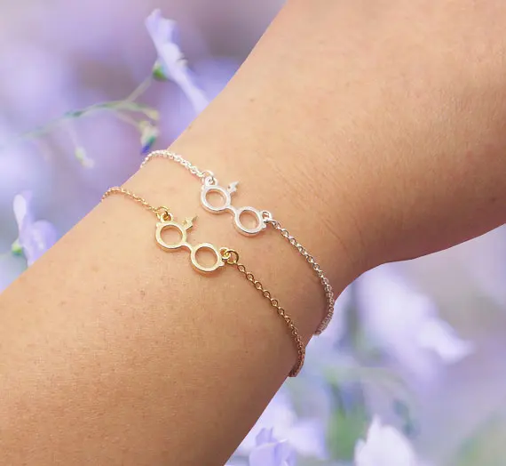 Милые очки оправа браслет герои фильмов символ логотипа гром молния