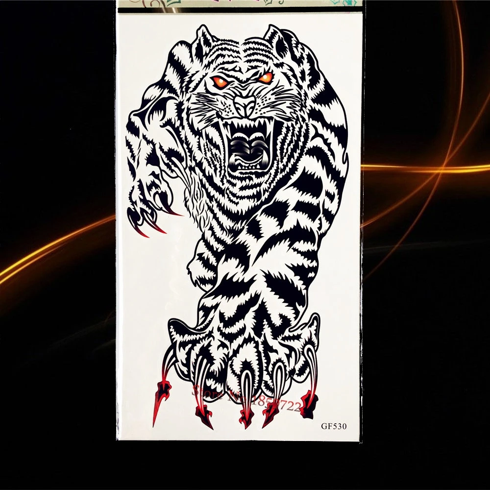 Очаровательная Красная роза временная татуировка стикер водонепроницаемый рука