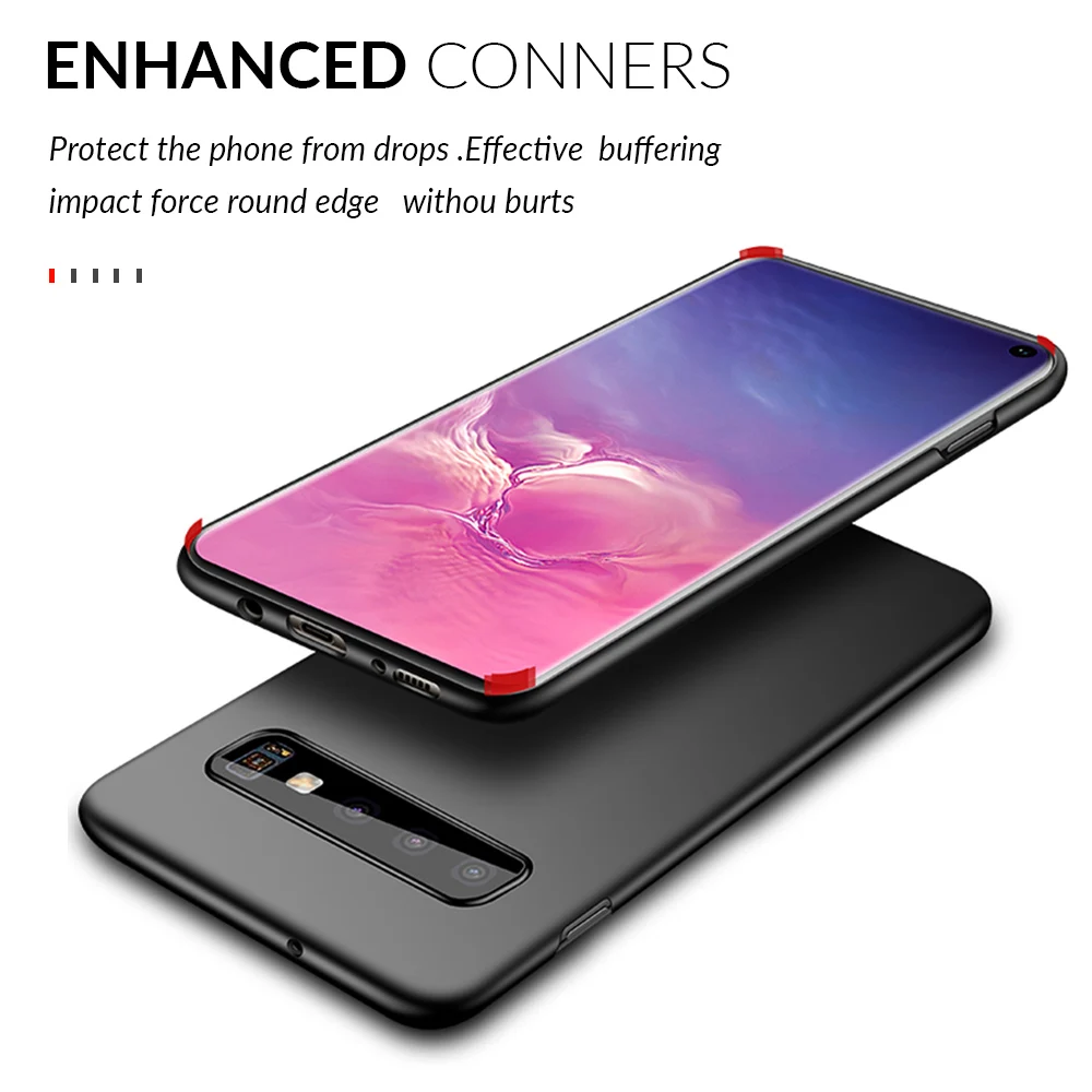 Тонкий чехол для телефона для Samsung Galaxy S10 S9 S8 плюс A50 A7 A8 A6 A30 A40 A70 A80 Note 8 9 10 Plus чехол жесткий матовый поликарбонатный чехол