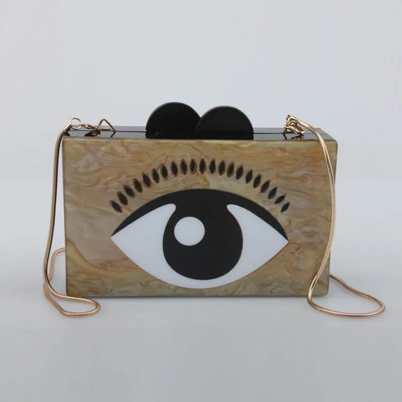 Акриловая коробка клатч роскошная женская сумка из лакированного ПВХ блестящая