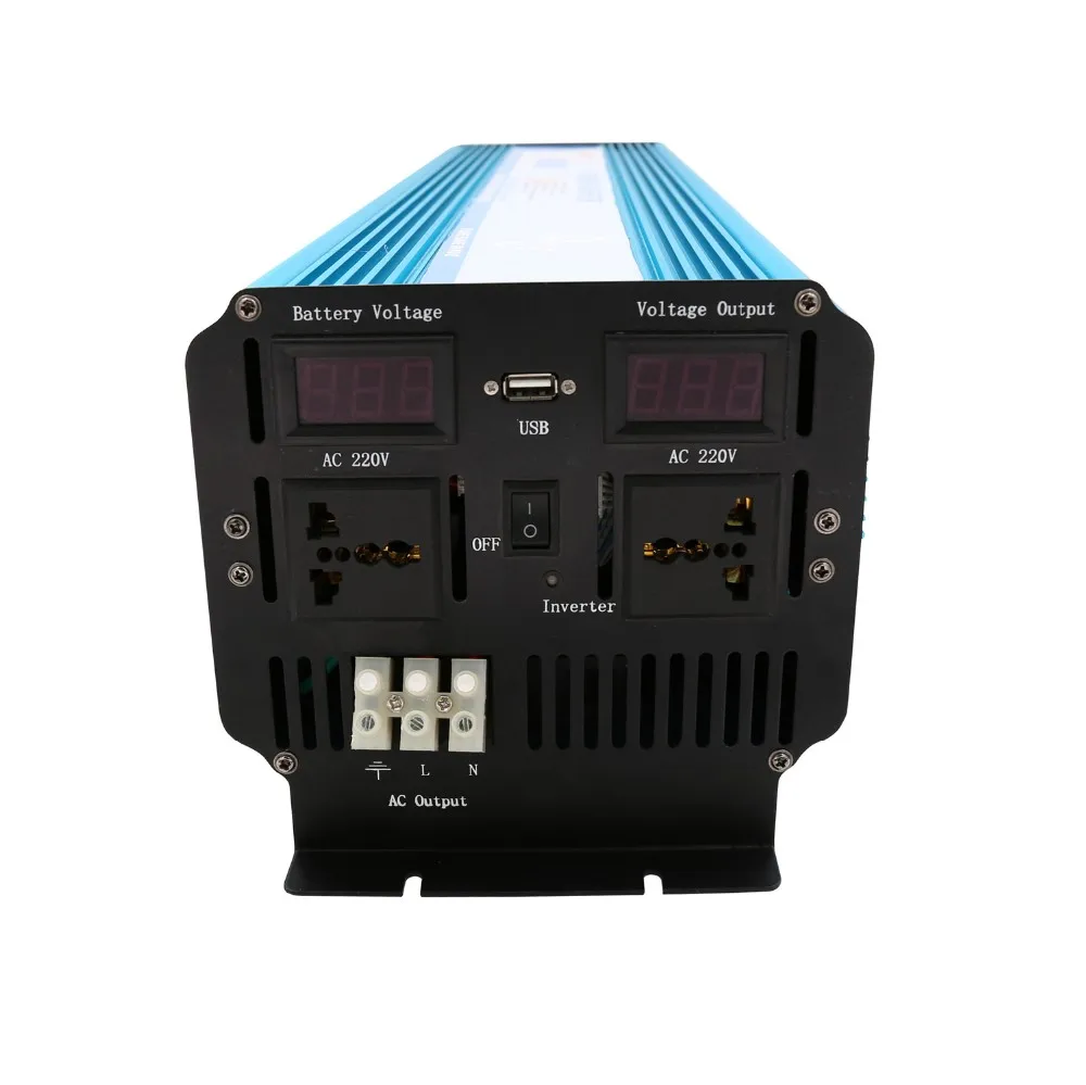 Недорогой инвертор мощности 5000 Вт преобразователь немодулированного