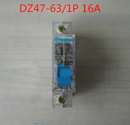

1P DZ47-63/1 P 16A C16 230V ~ 50 HZ/60 HZ маленький прозрачный автоматический выключатель AC mcb предохранитель безопасности C Тип