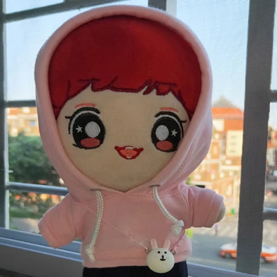 15cm pink-adilogo 15-20 см худи с изображением куклы кукла одежда - Цвет: 15cm pink-adilogo