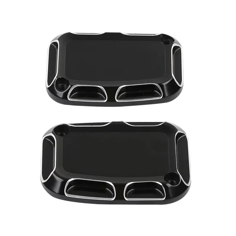 Motorcycle Brake Master Cylinder Covers For Harley Electra Glide Road King FLH FLHR 08-17 V-Rod Muscl VRSCAW 07-10