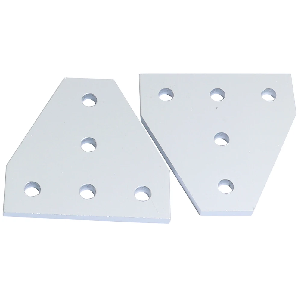 5 отверстий Серебряная 90 градусов Соединительная пластина угловая Скоба полоса