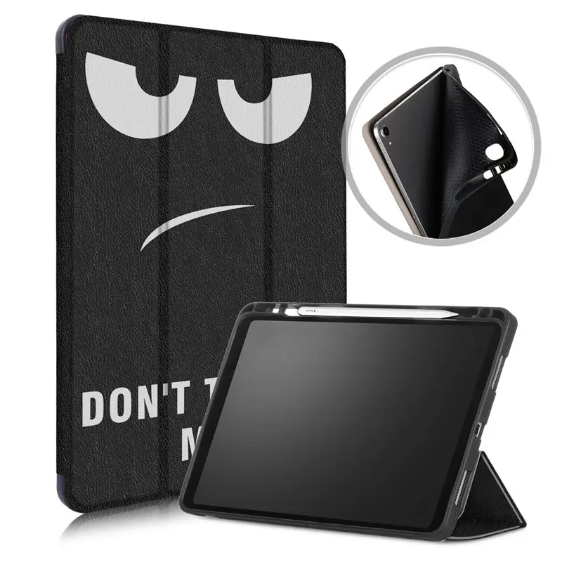 D022 С держателем карандаша Чехол для iPad Pro 1"() силиконовый мягкий чехол для iPad Pro 11 дюймов Smart Cover Funda+ Pen+ Flim - Цвет: D022