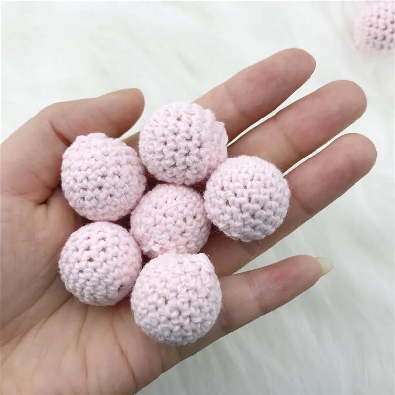 Бусины деревянные для прорезывателя 20 мм 5 шт.|Детские прорезыватели| |