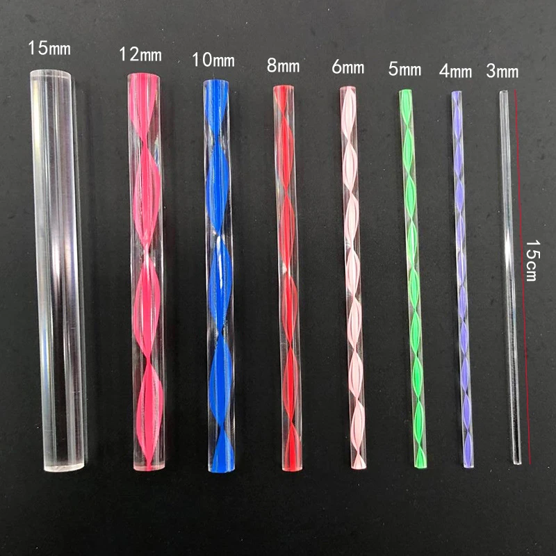 8pcs 15cm 15 см 8 шт прозрачная акриловая палочка стержень глина грязевые инструменты полимерная гончарная керамика Лепка резьба для ручной лепки Художественный набор - Цвет: 8pcs 15cm