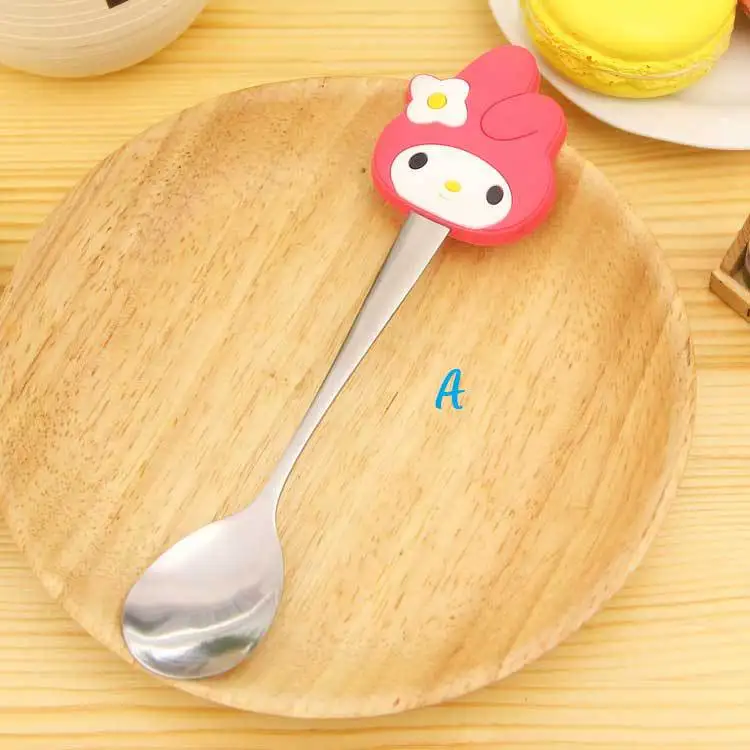 Фото Гадкий я Kawaii силиконовые персонажи мультфильмов ложка из нержавеющей стали Гадкий я Kawaii силиконовые персонажи мультфильмов ложка из нержавеющей стали