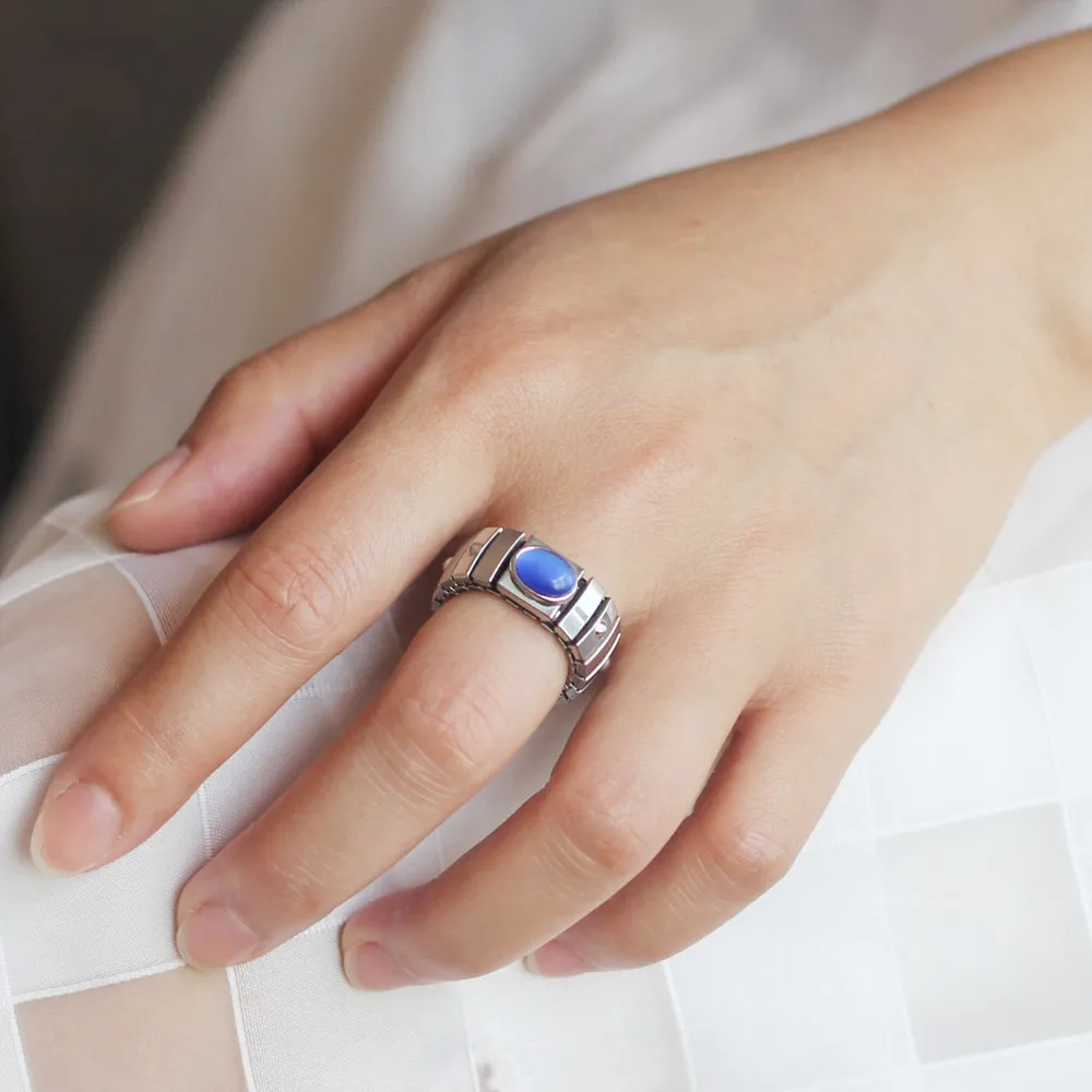 Женское кольцо из нержавеющей стали Fyour Ювелирное Украшение шириной 9 мм Размер 7