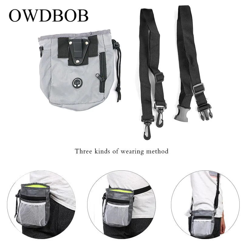 OWDBOB сумка для дрессировки собак, сумка для уличного лечения собак, сумка для наживки щенков, сумка для закусок, сумка для наживки, поясная сумка для корма, карманный питомец