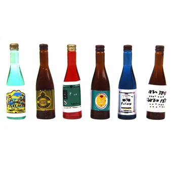 

oMoToys 6pcs 1/12 Dollhouse Miniature Wine Bottle Decoration