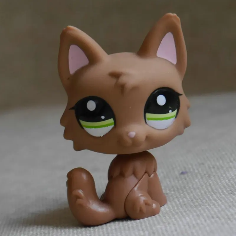 Розовая Коллекция игрушек 2 &quotmini figure HTF #2440 с зелеными глазами коричневого пубби