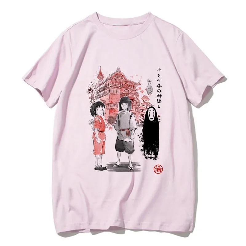 21 Totoro Shirt Women Men Studio Ghibli Miyazaki Hayao Anime Spirit Away T Shirt Men Women Japanese Anime Cartoon Clothes T-Shirt - Цвет: 21