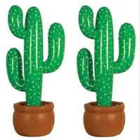 Inflatable Cactus Wild West Mexican Hawaiian Fancy Dress Party Decoration Tropical plants beach wedding party decor 95cm green