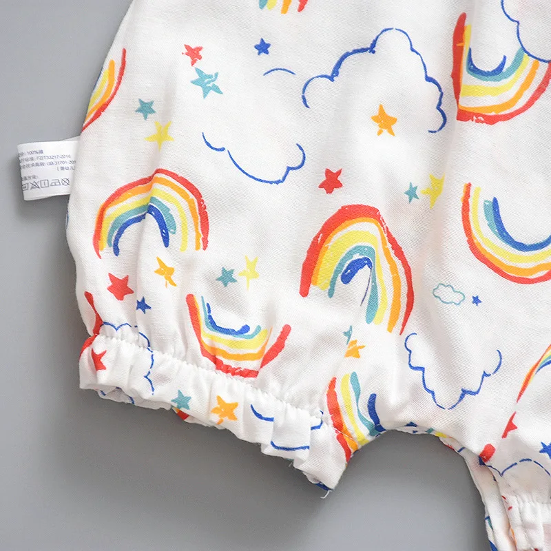 Детская одежда Летний комбинезон для новорожденных девочек пляжный костюм