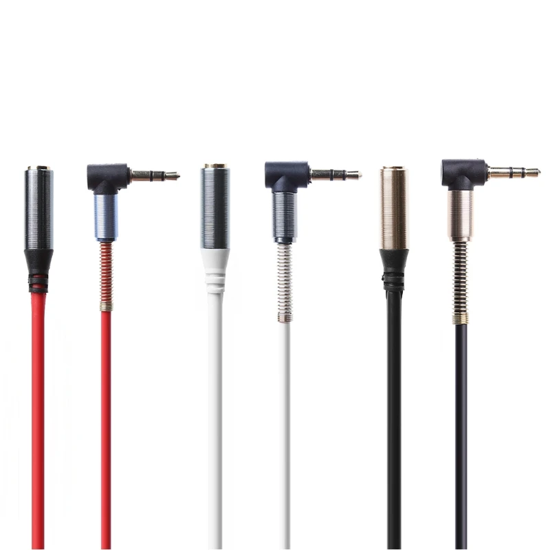 1M 3.5MM Jack 90 Degree Right Angle Male To Female Audio Stereo Aux Cable Cord | Электроника