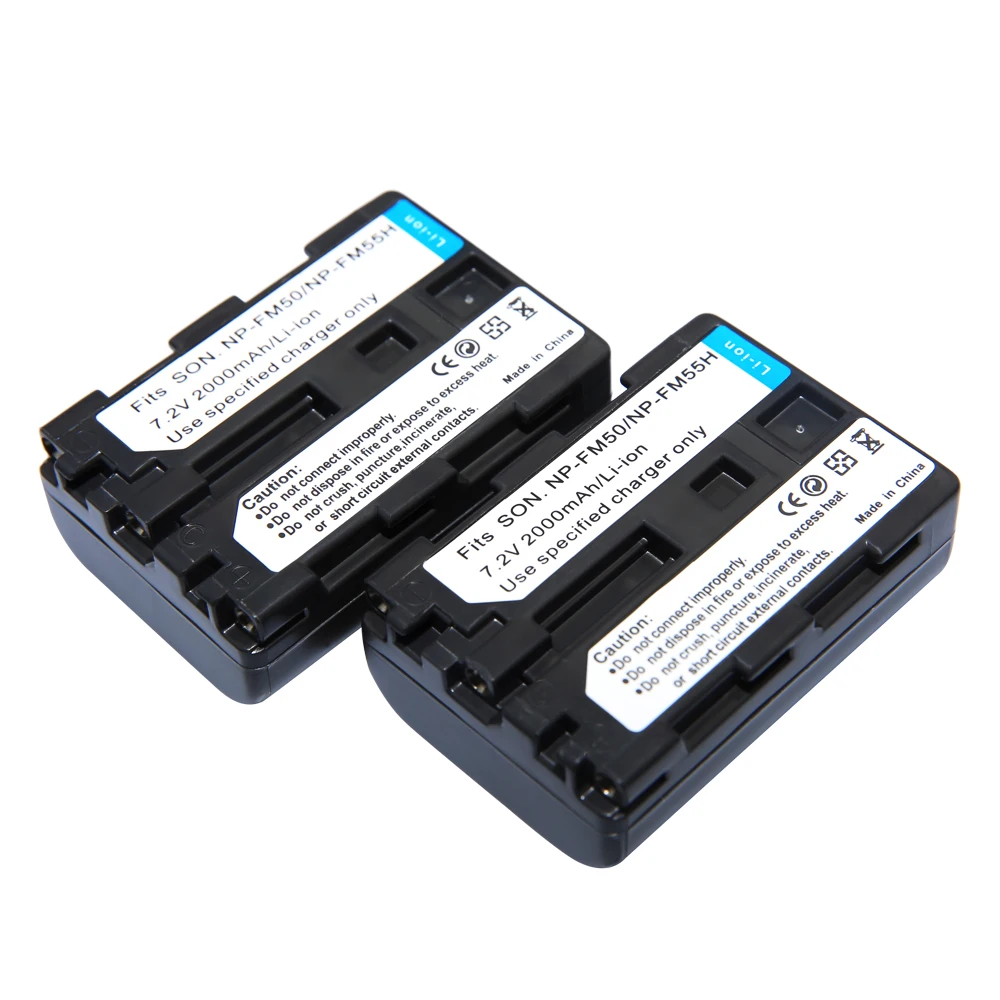 AOPULY 2 шт. NP-FM50 NP FM50 NPFM50 Аккумулятор для камеры + ЖК-Зарядное устройство USB Sony Alpha A100
