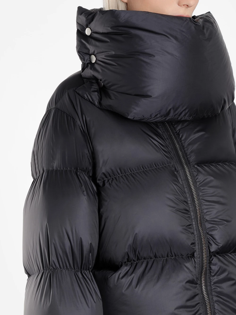 Turtleneck Puffer Jacket Winter Women Down Coat Short Parka Slim Warm White Duck Feather Jackets Plus Size outerwear OKQ030