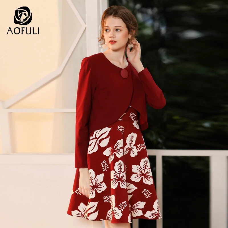 Женский костюм из 2 предметов 3XL/4XL/5XL комплект топа с длинными рукавами на осень и