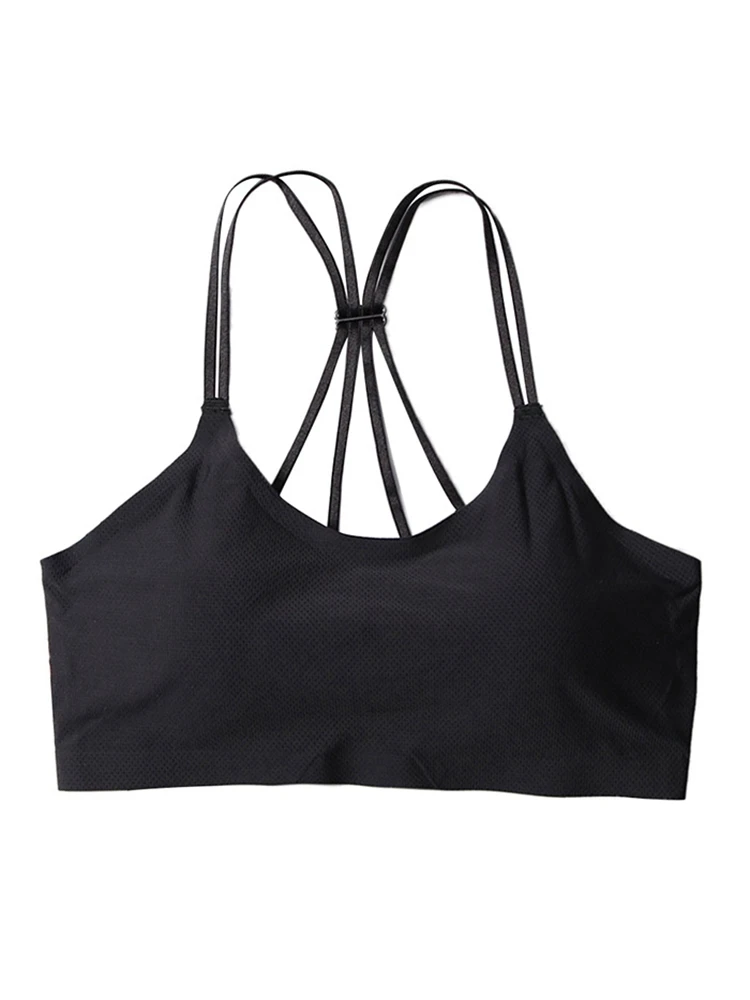 Летний дышащий ледяной шелк женский бюстгальтер удобный с ремешками парашют