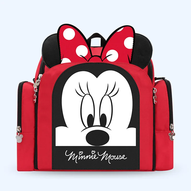 BAG A RED Сумка для подгузников DISNEY, рюкзак для путешествий, многофункциональное детское безопасное сиденье, Сумка Микки, детские сумки для мамы - Цвет: BAG A RED