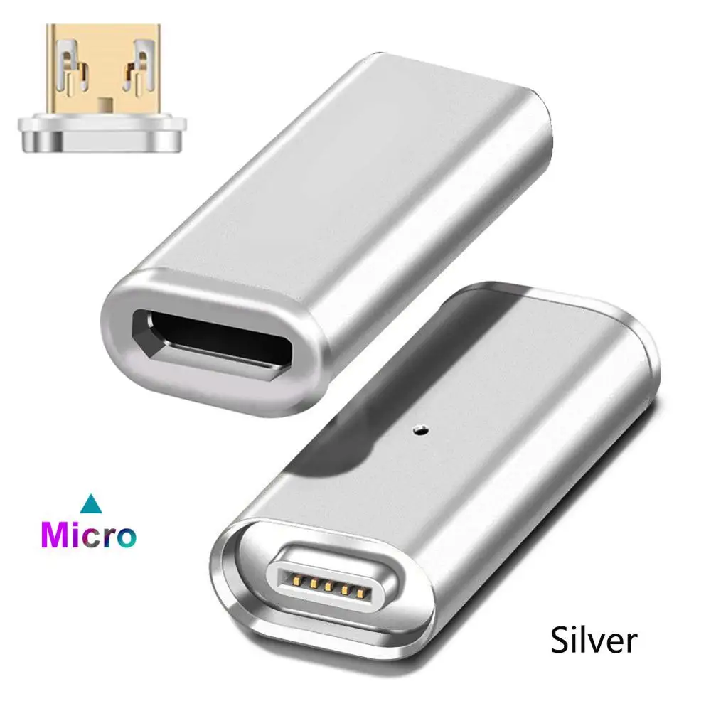 Магнитный микро USB адаптер для мобильного телефона Android устройств зарядный