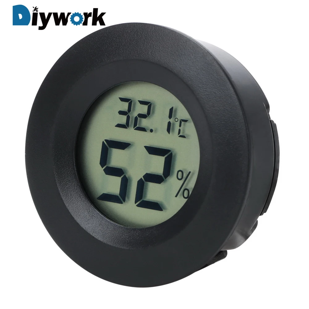DIYWORK LCD Цифровая фотография и гигрометр встроенный Террариум для ящерицы