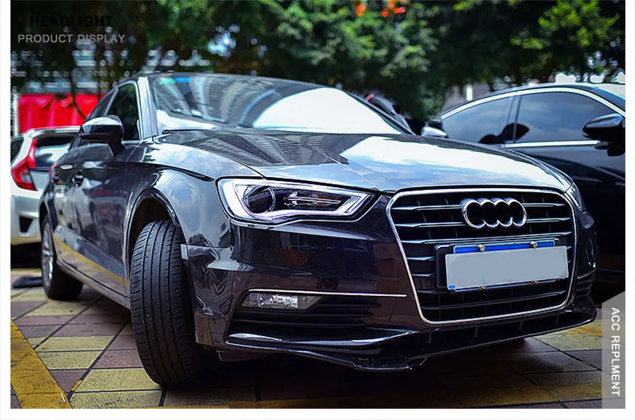 2 шт. светодиодный фары для автомобиля Audi A3- светодиодный Автомобильные фары ангельские глазки комплект ксеноновых фар, Высокопрочная конструкция протовотуманная подсветка Габаритные огни