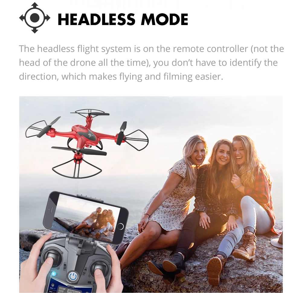 Holy Stone HS200D радиоуправляемый дрон 720P Wifi HD селфи камера FPV дрон 120 градусов 3D переворачивается RTF высота удержания радиоуправляемый квадрокоптер