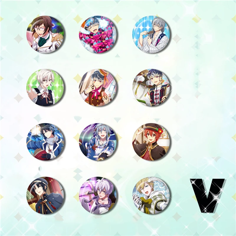 58 мм IDOLiSH7 Изуми Иори Никайдо Ямато Мицуки значки на рюкзак брошь булавке значок