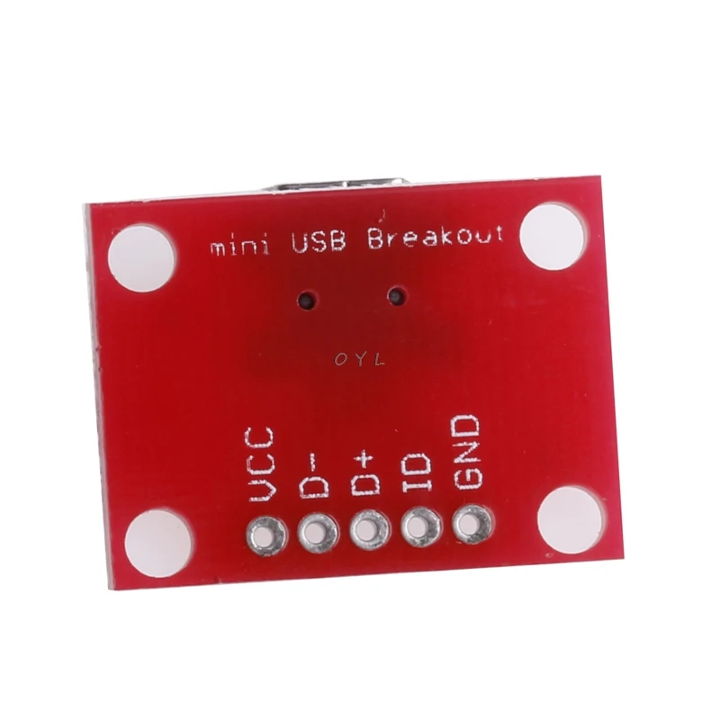 Мини USB адаптер пластина Breakout плата для Mini B расширение|Компьютерные кабели и