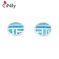 cinily created blue fire opal silver plated wholesale fashion for women jewelry engagement 7mm oh4575