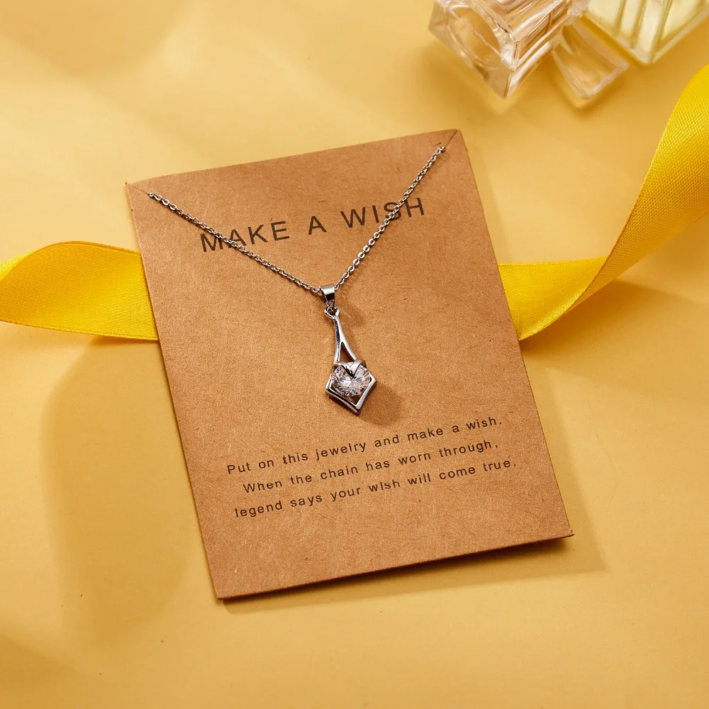 2021 Романтический для женщин Свадебные ожерелье Модные украшения Серебро Цвет