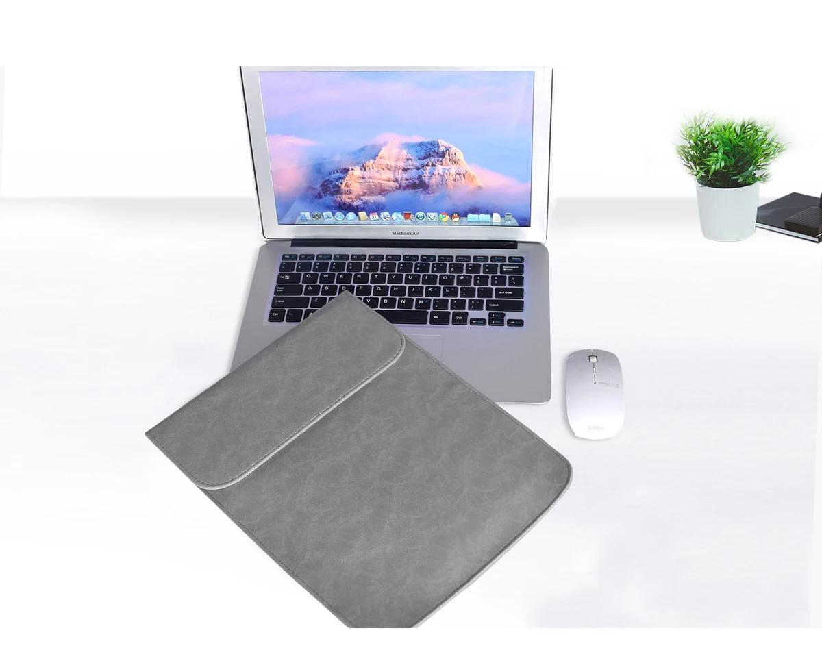Матовый чехол для ноутбука, совместимый с новым MacBook Pro retina- 11,6 12 13,3 15,4 дюймов, сумка из искусственной кожи для Dell XPS 13